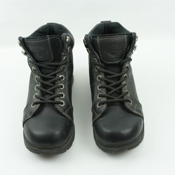 Harley-Davidson Boots Womens 7.5 Tyler 4-Inch Lace Chukka Black D84280 - Picture 4 of 10
